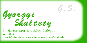 gyorgyi skultety business card