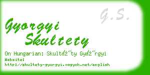 gyorgyi skultety business card